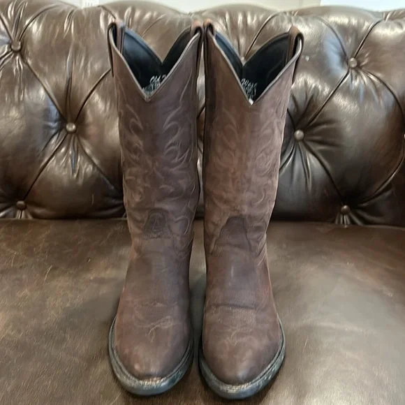 Old West women’s brown cowboy boots size 9 EE (extra large) - Picture 2 of 10